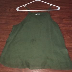 Green mesh light shirt (spaghetti straps)